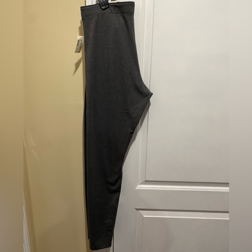 AEROPOSTALE Charcoal Heather Grey High Rise Leggings Women's Large - Picture 6 of 7